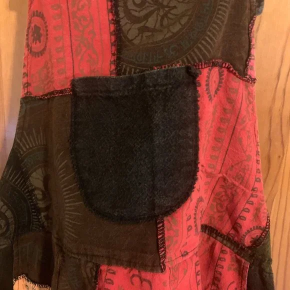 Handmade Dungarees Patchwork Overalls/Jumpsuit BOHO, Hippy, Baggy - Picture 3 of 14